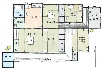 の サザエ の さん 間取り 家