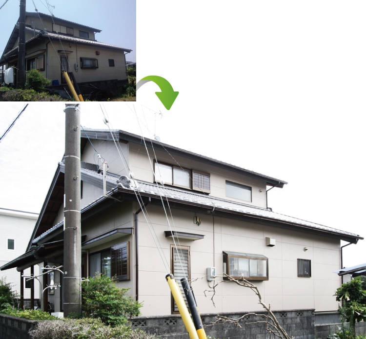 塗装工事で印象がかわります 塗装工事で印象がかわります