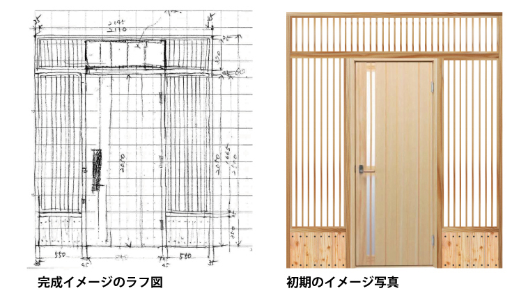 オリジナル玄関完成イメージ