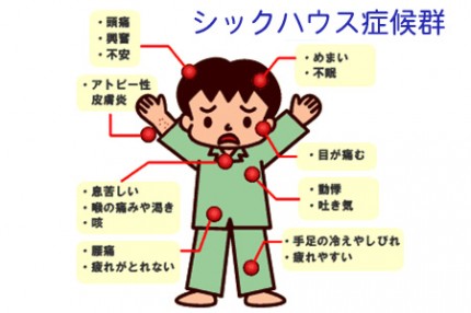 シックハウスによる様々な不調 シックハウスによる様々な不調