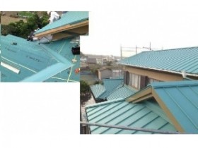 屋根の施工