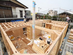 牧之原市新築木のひらや上棟