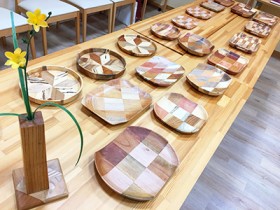 増田さんの寄せ木展示会 増田さんの寄せ木展示会