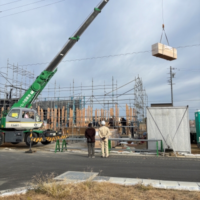 58坪 新築 郷の家 牧之原市 M様邸 上棟式の様子 スタート cab9a687d4ec20223499f693d0accd4c