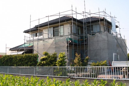 塗装の足場組み 塗装の足場組み