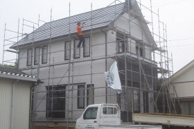 外壁塗装上塗り2回 外壁塗装上塗り2回