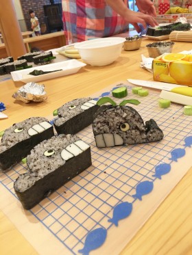 木育広場7月の飾り巻き寿司