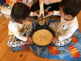 木育広場の無添加お味噌作り 木育広場の無添加お味噌作り