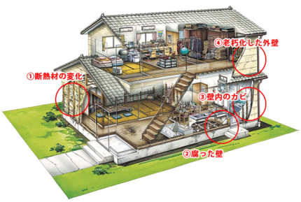 壁内結露の被害 壁内結露の被害